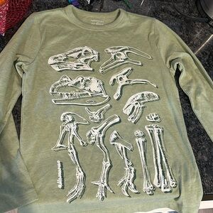 Crewcuts glow in the dark dino long sleeve shirt
